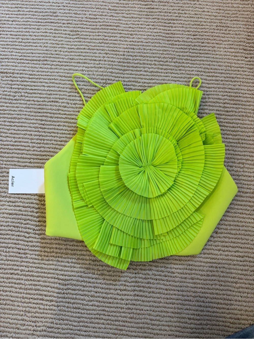 Acler 2 pc ruffle corset back tie top paired with maxi skirt matching NWT - Picture 4 of 9